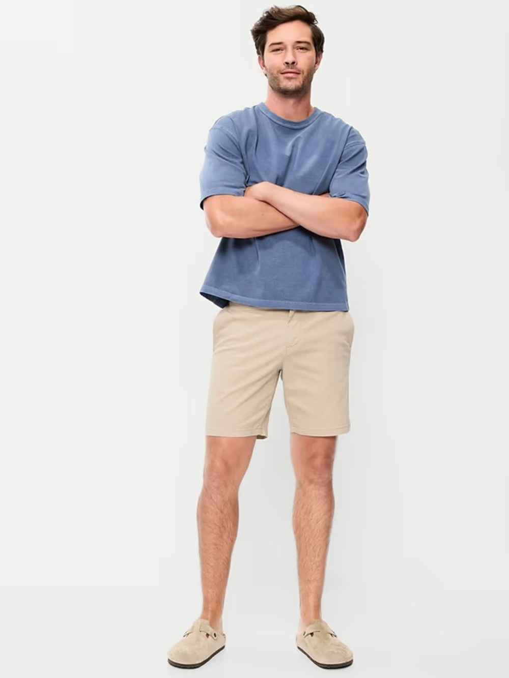 Men’s Old Navy Ultimate Slim Beige Khaki Chino Shorts With Built-In Flex Size 38 - Picture 4 of 10